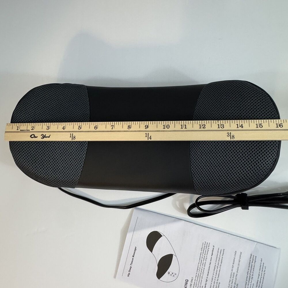 NEW Hip Deep Tissue Massager Heated Shiatsu Electric Cushion w/ Manual Tested